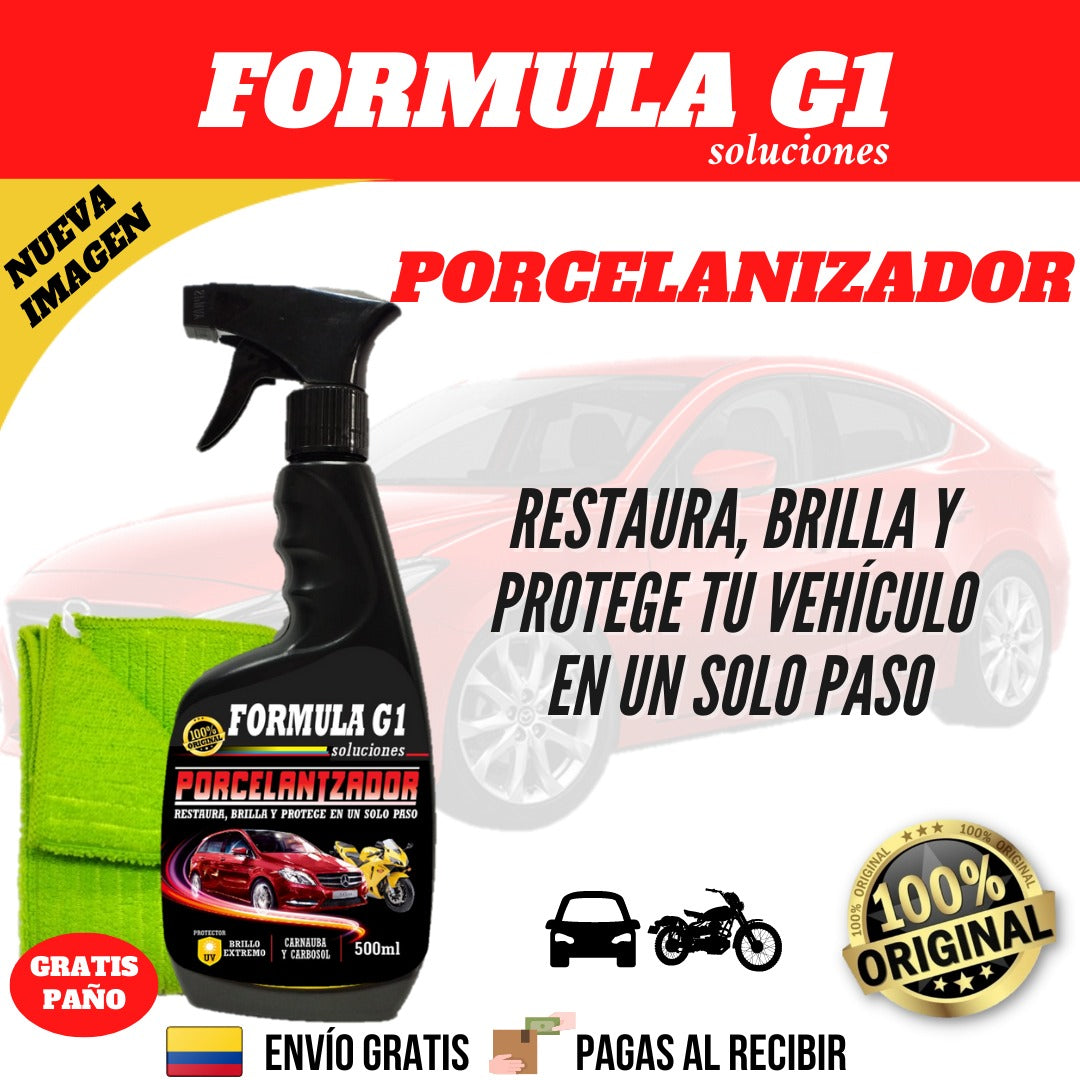 Porcelanizador Formula G1 Para Carros